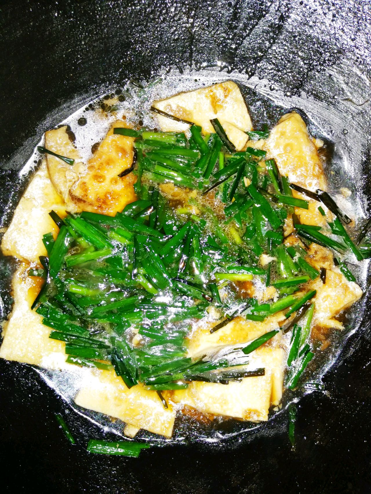 家常韭菜豆腐