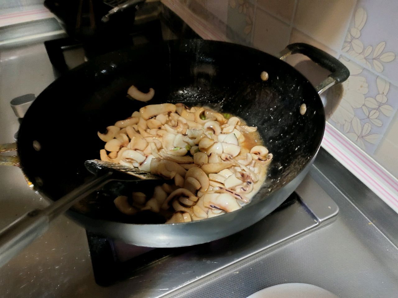 家常韭菜鱿鱼