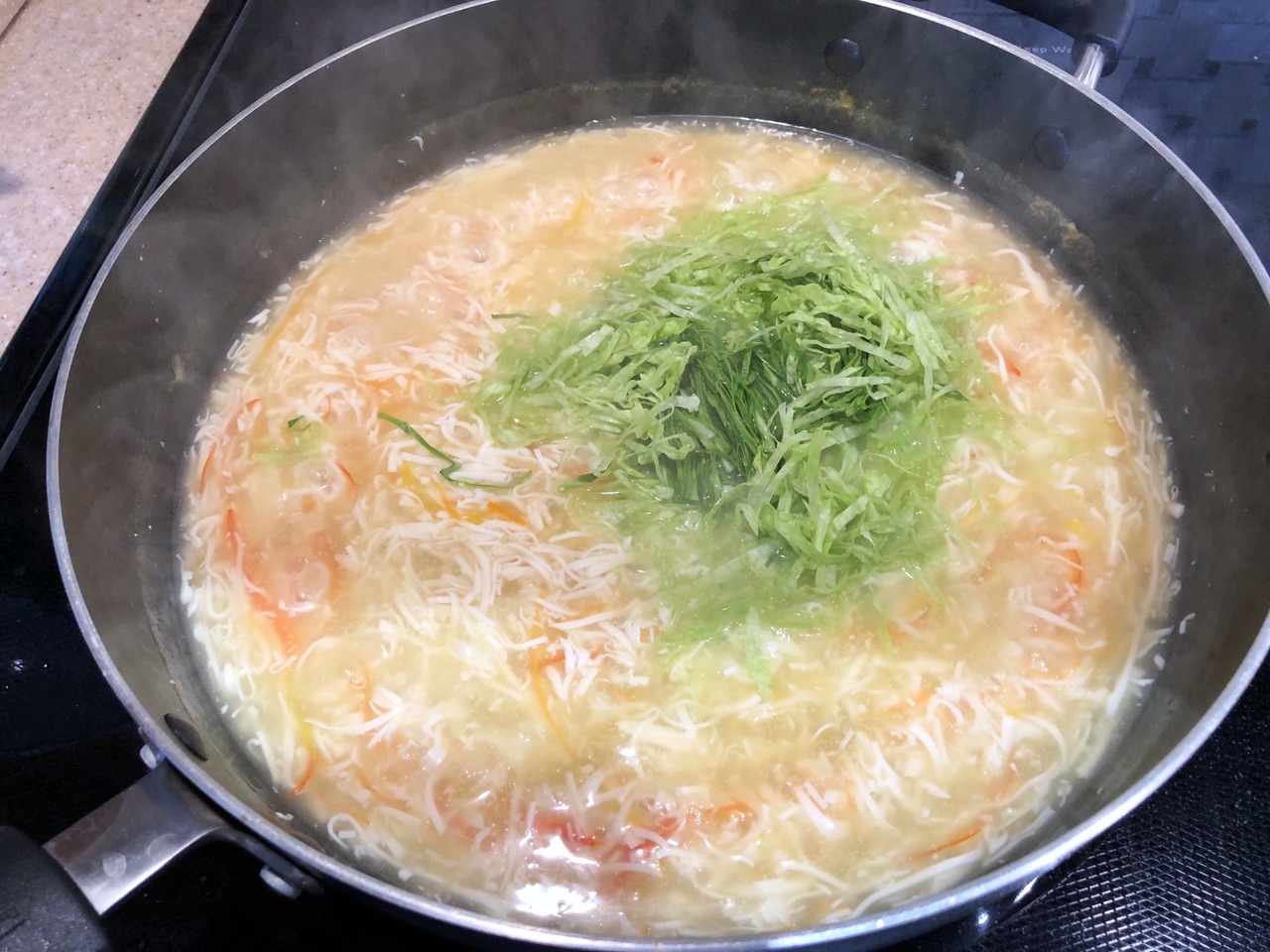 家常什菜豆腐羹