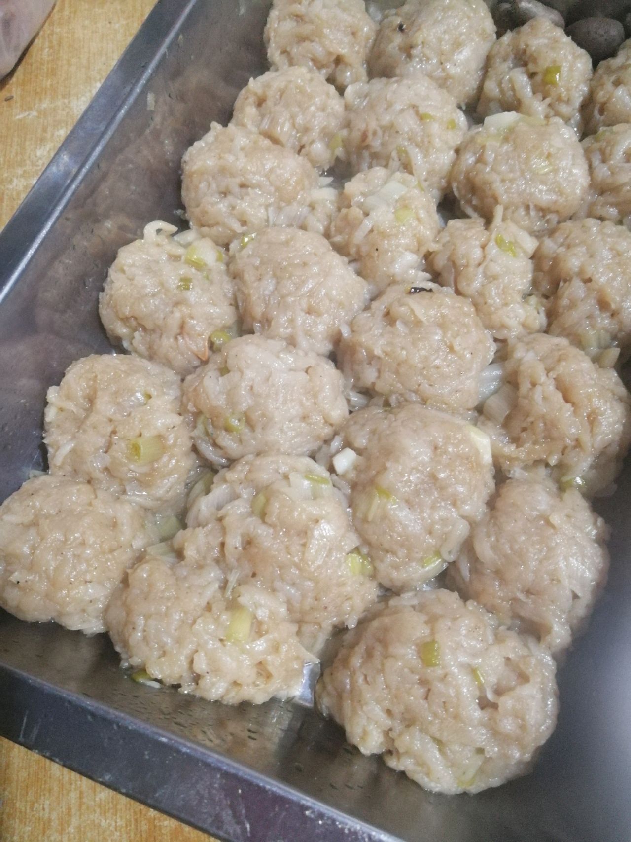 家常蒸萝卜丸子