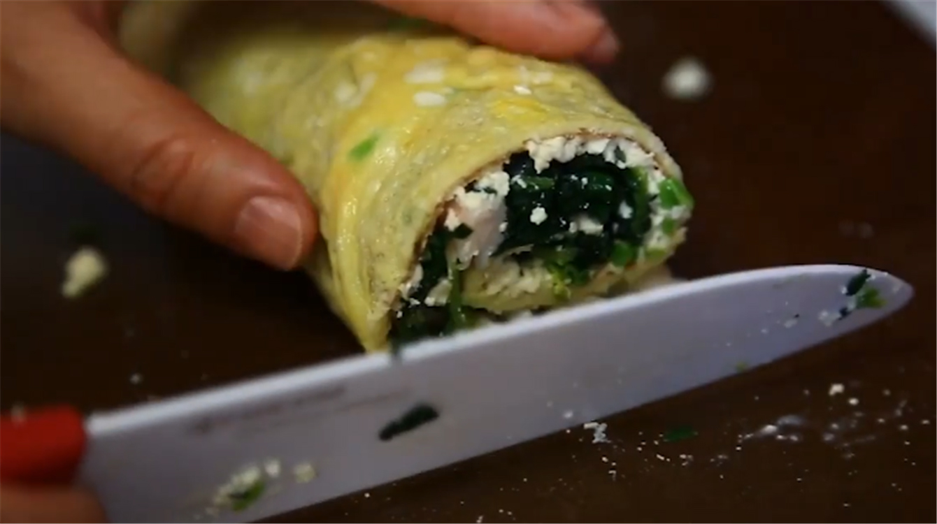 加拿大北极虾菠菜豆腐卷