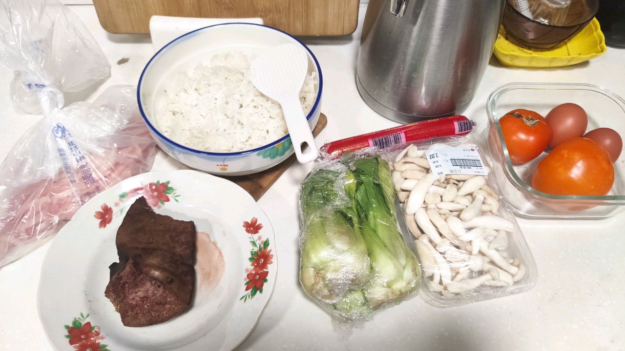 家庭版三鲜老妈烫饭