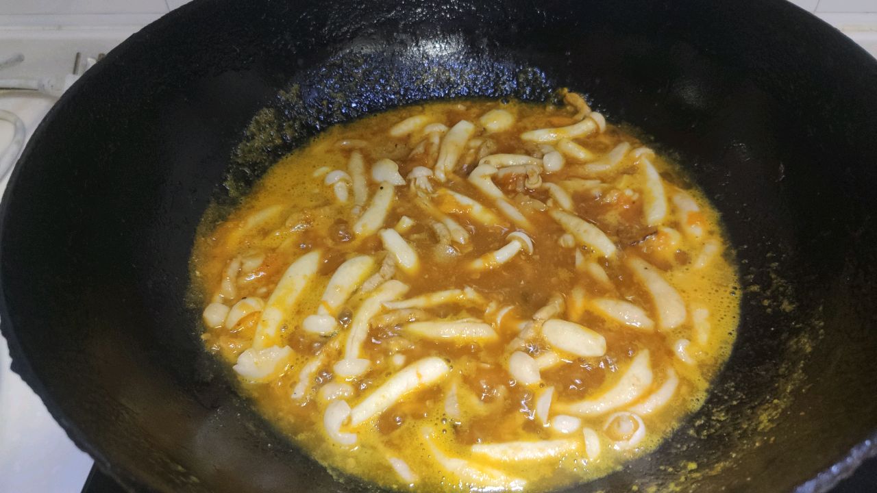 家庭版三鲜老妈烫饭