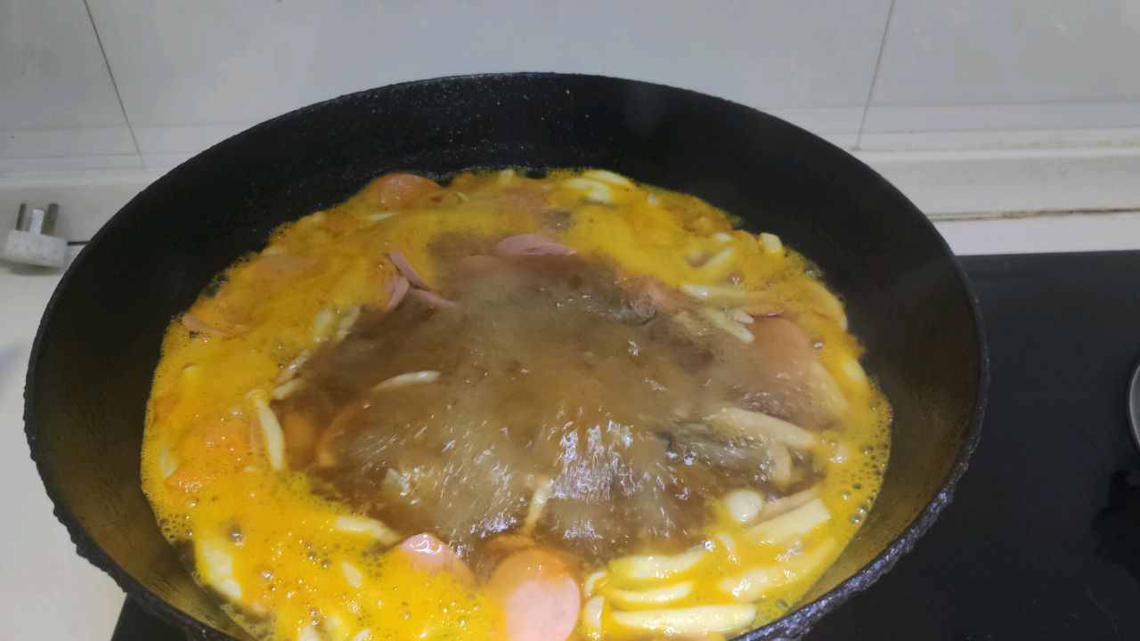家庭版三鲜老妈烫饭