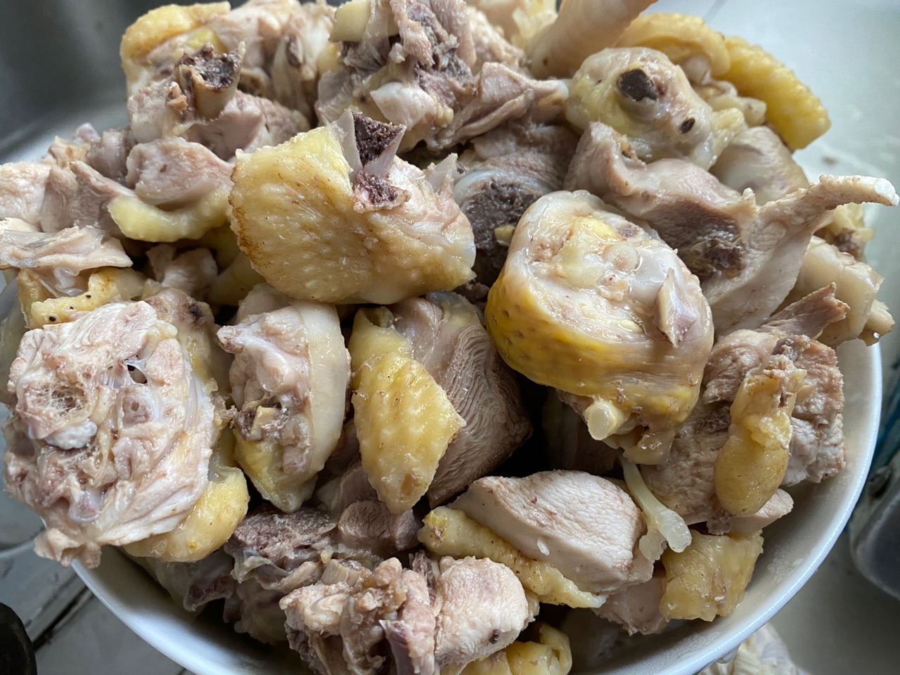 家庭版柴火鸡锅边馍