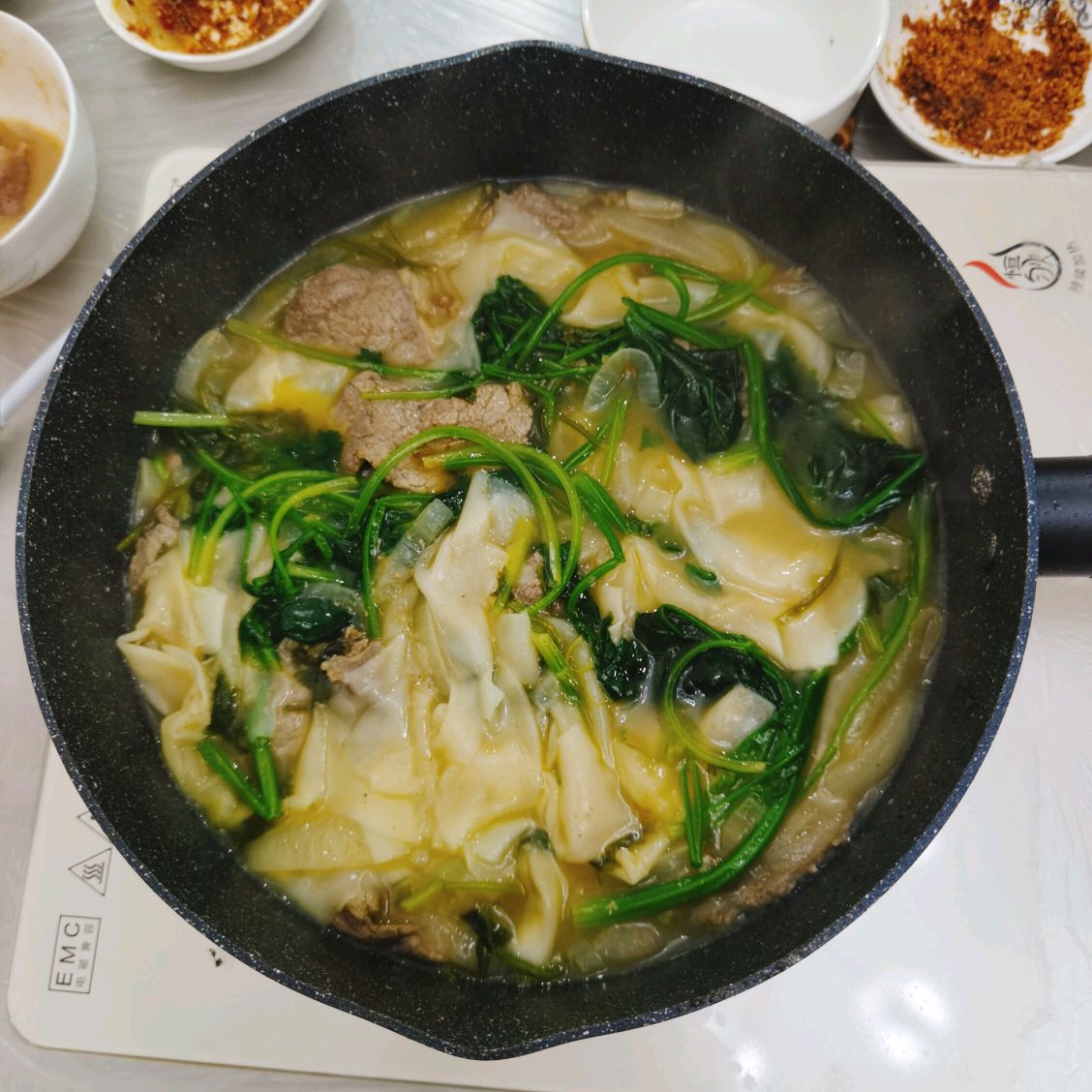 家庭版煎牛肉+烤肉面片!