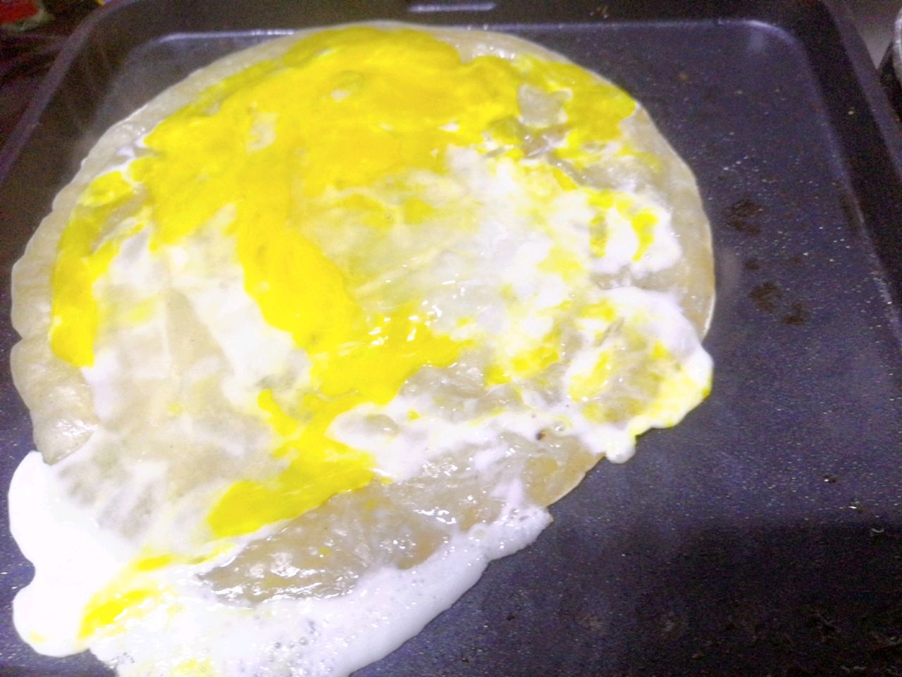 家庭手抓饼（黄瓜火腿版）