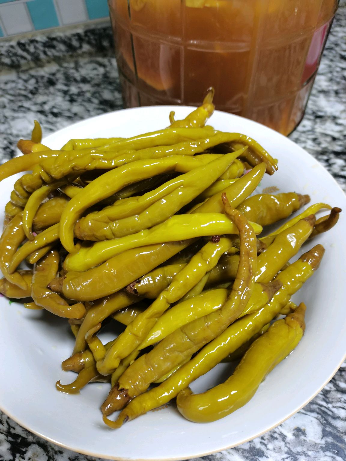 家庭自制腌线椒