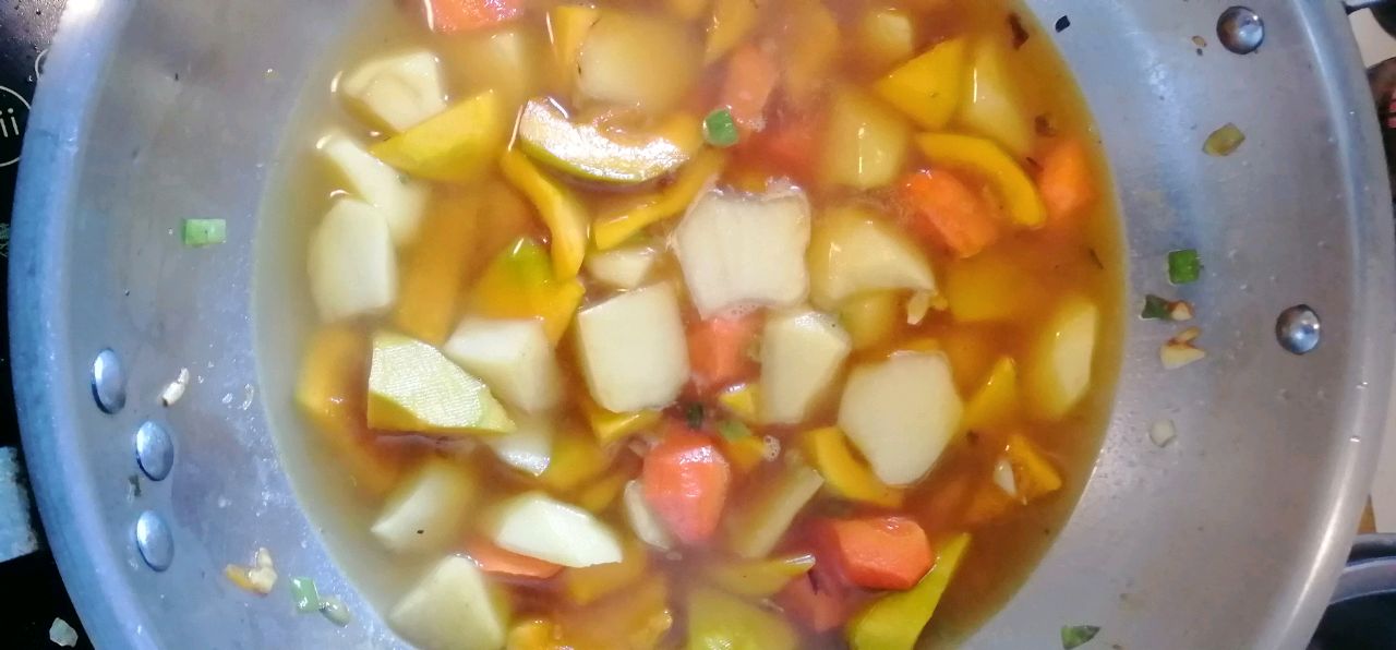 家乡菜南瓜炖土豆
