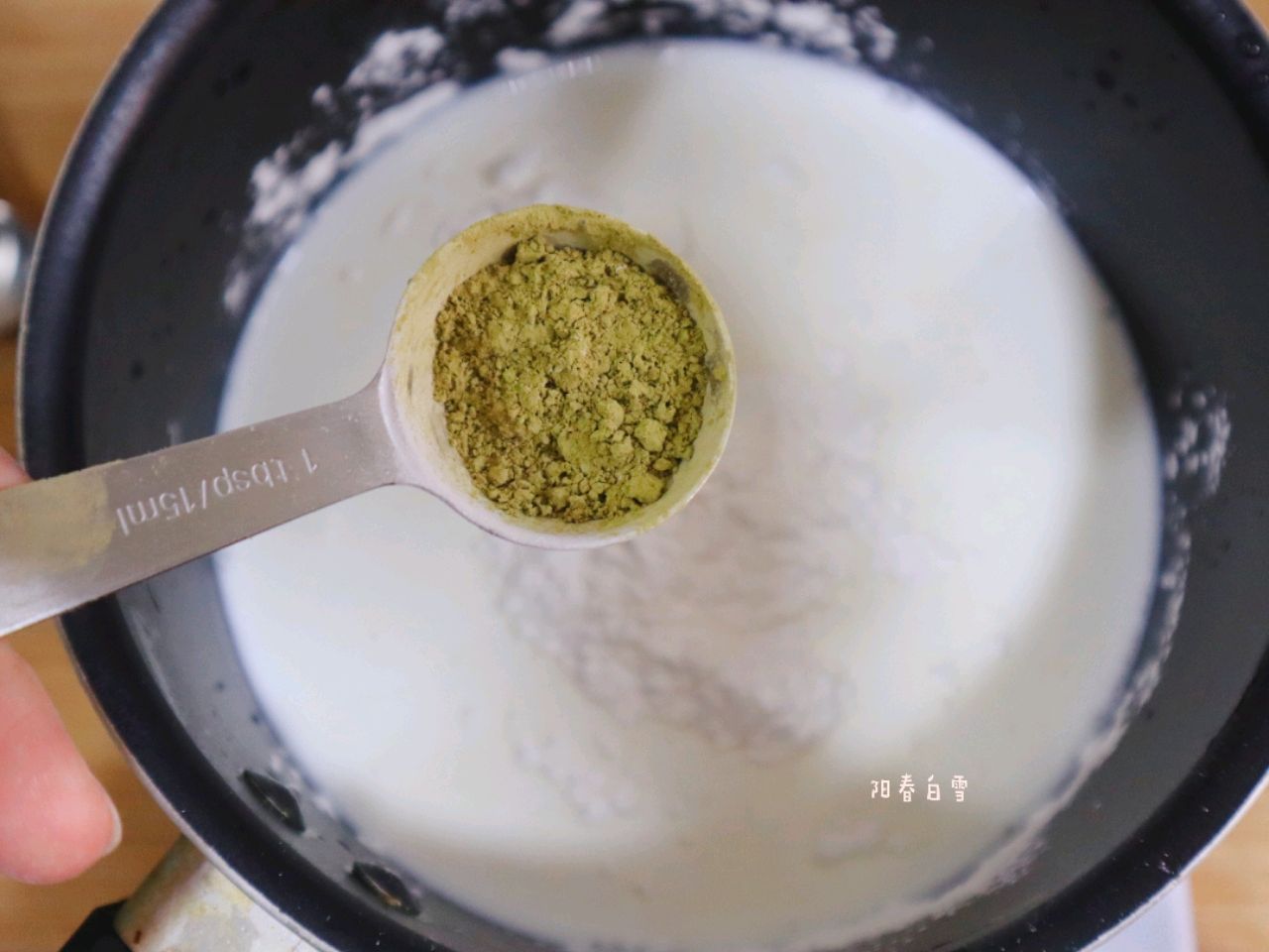 简单版抹茶牛奶小方（无淡奶油）
