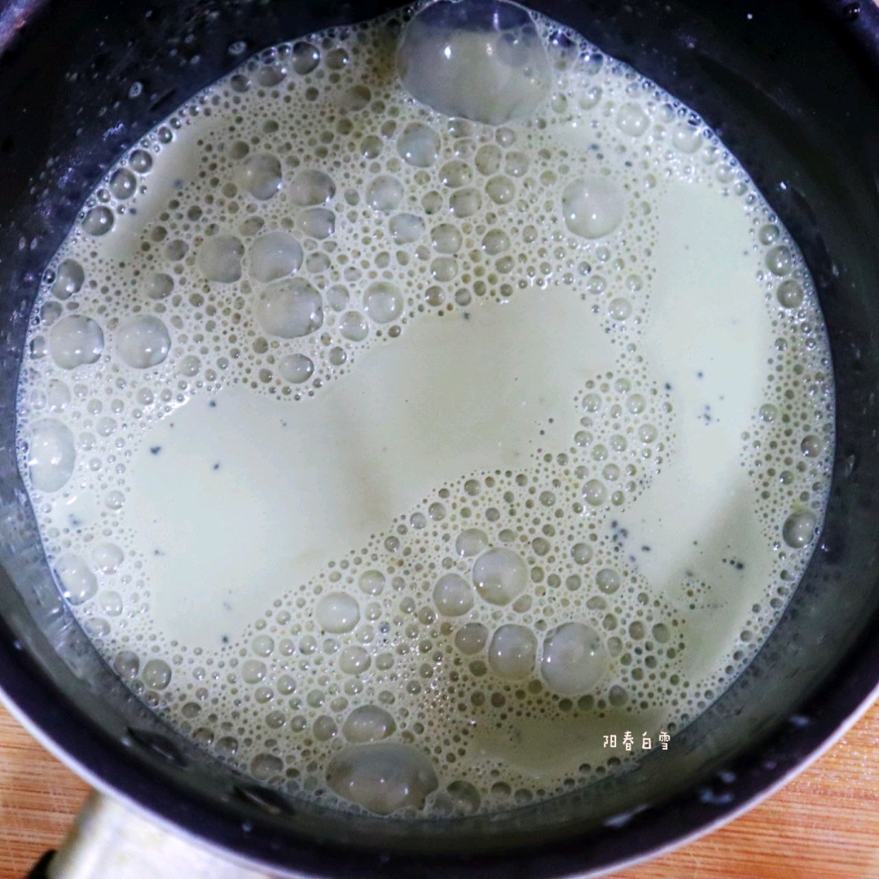 简单版抹茶牛奶小方（无淡奶油）