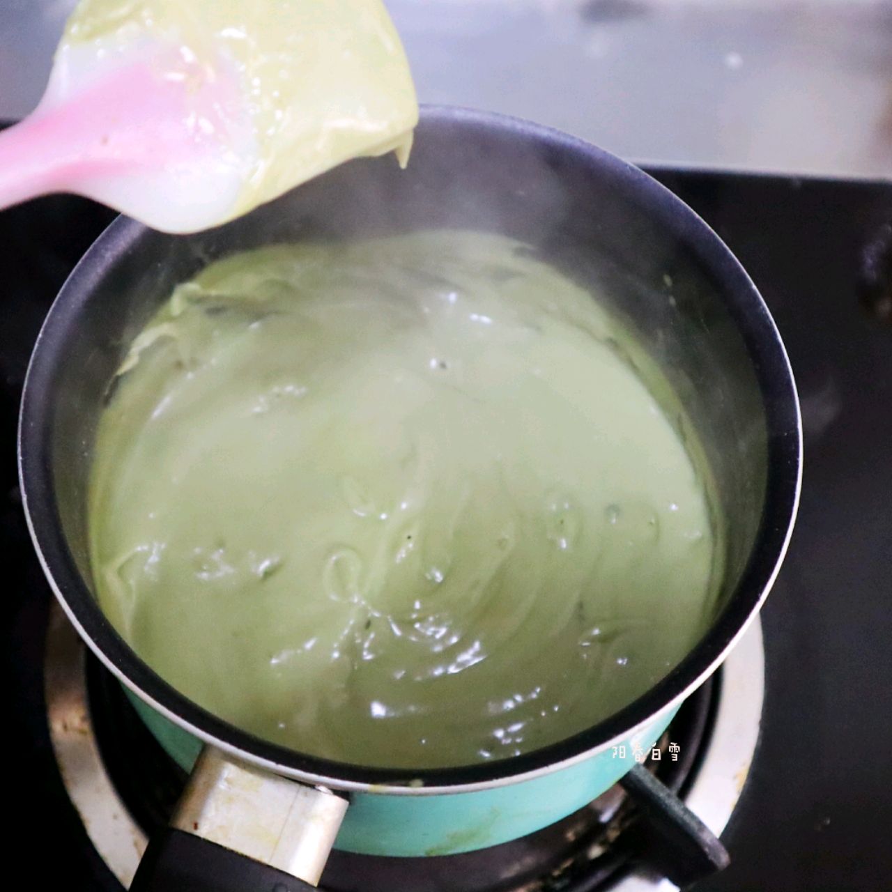 简单版抹茶牛奶小方（无淡奶油）