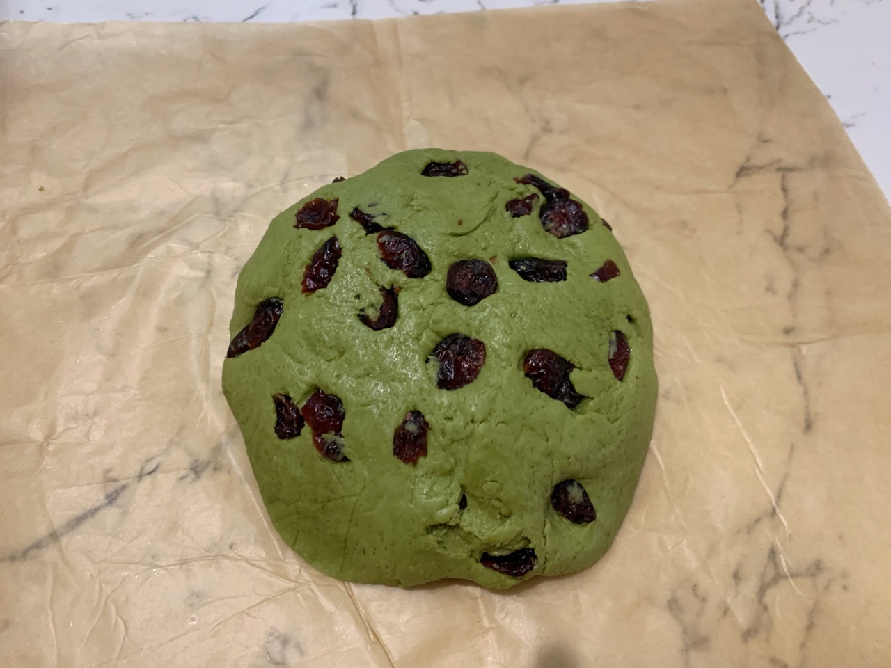 简单家庭圣诞小吃：蔓越抹茶司康