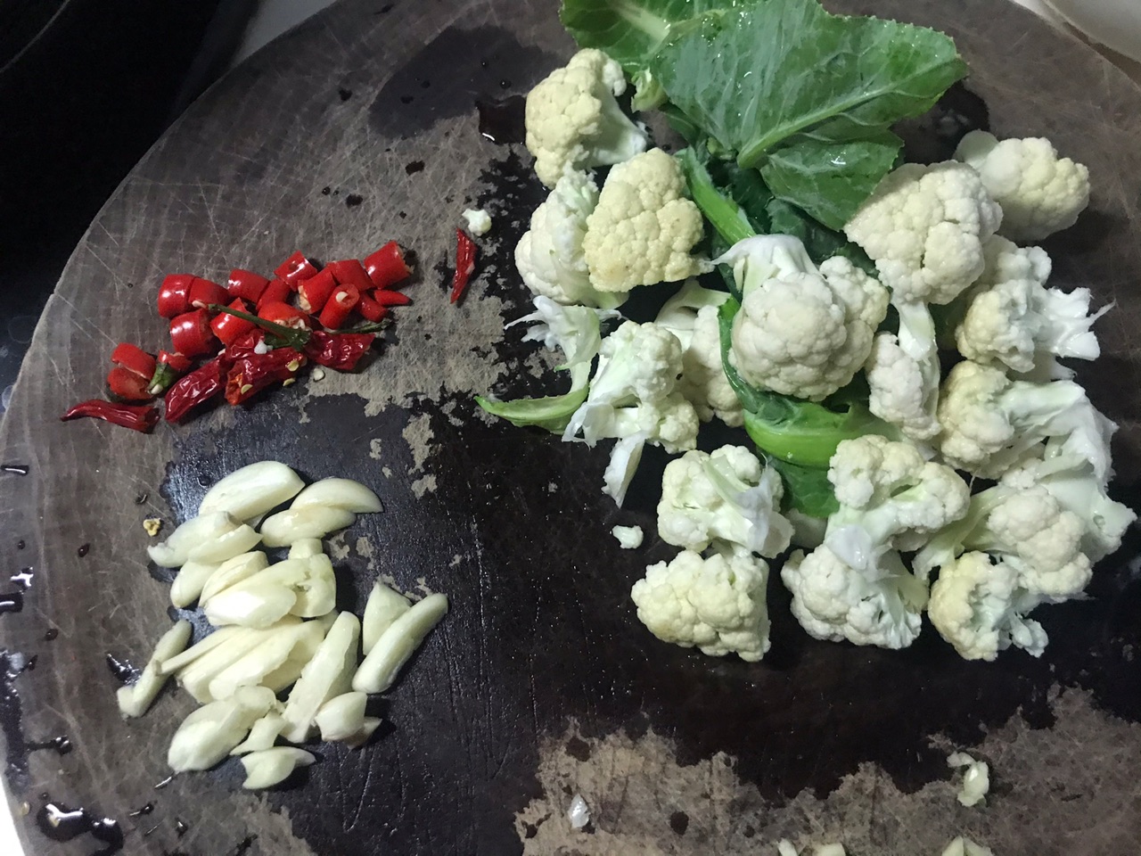 简单快手～炝炒花菜
