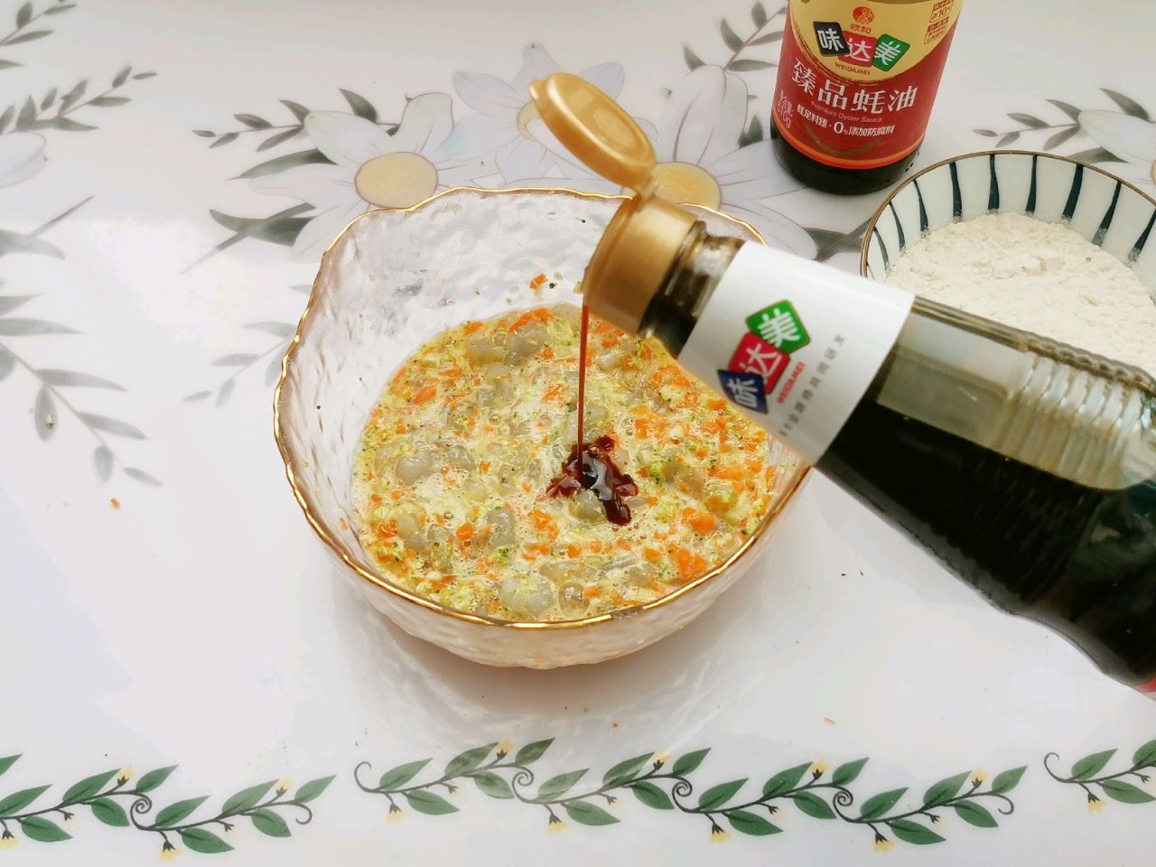 简单快手又美味的虾饼