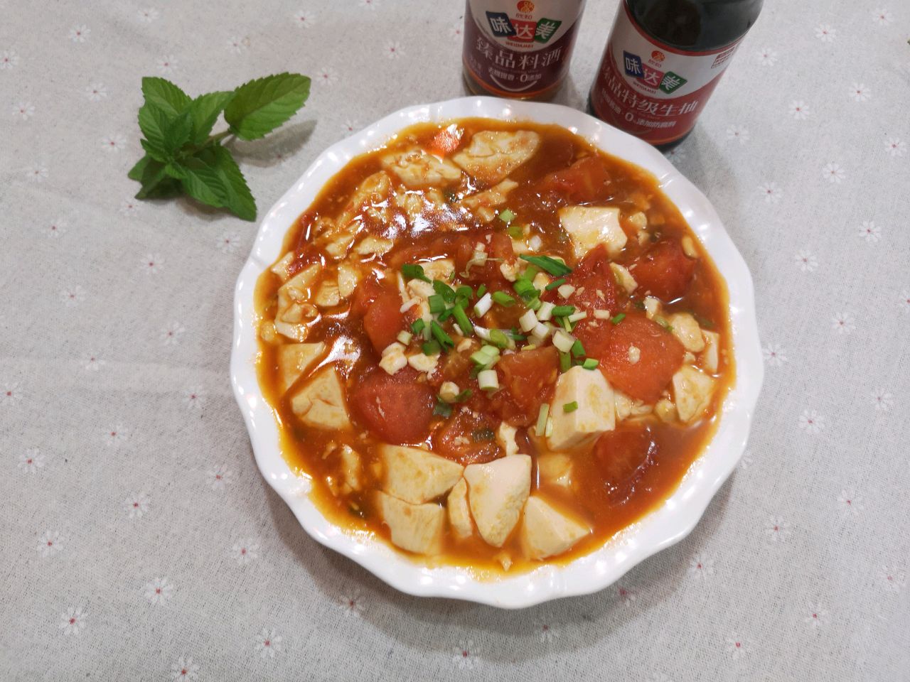 简单素食~蕃茄豆腐