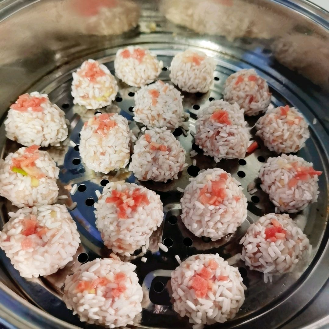 简单易学的糯米藕丸子