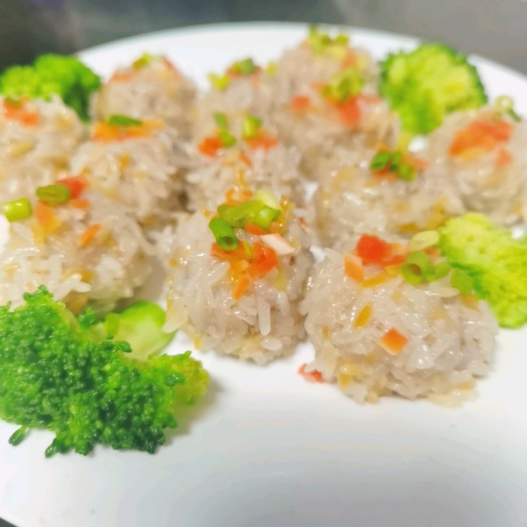简单易学的糯米藕丸子