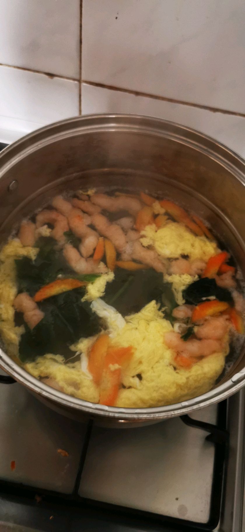 简单易学的虾滑鸡蛋汤