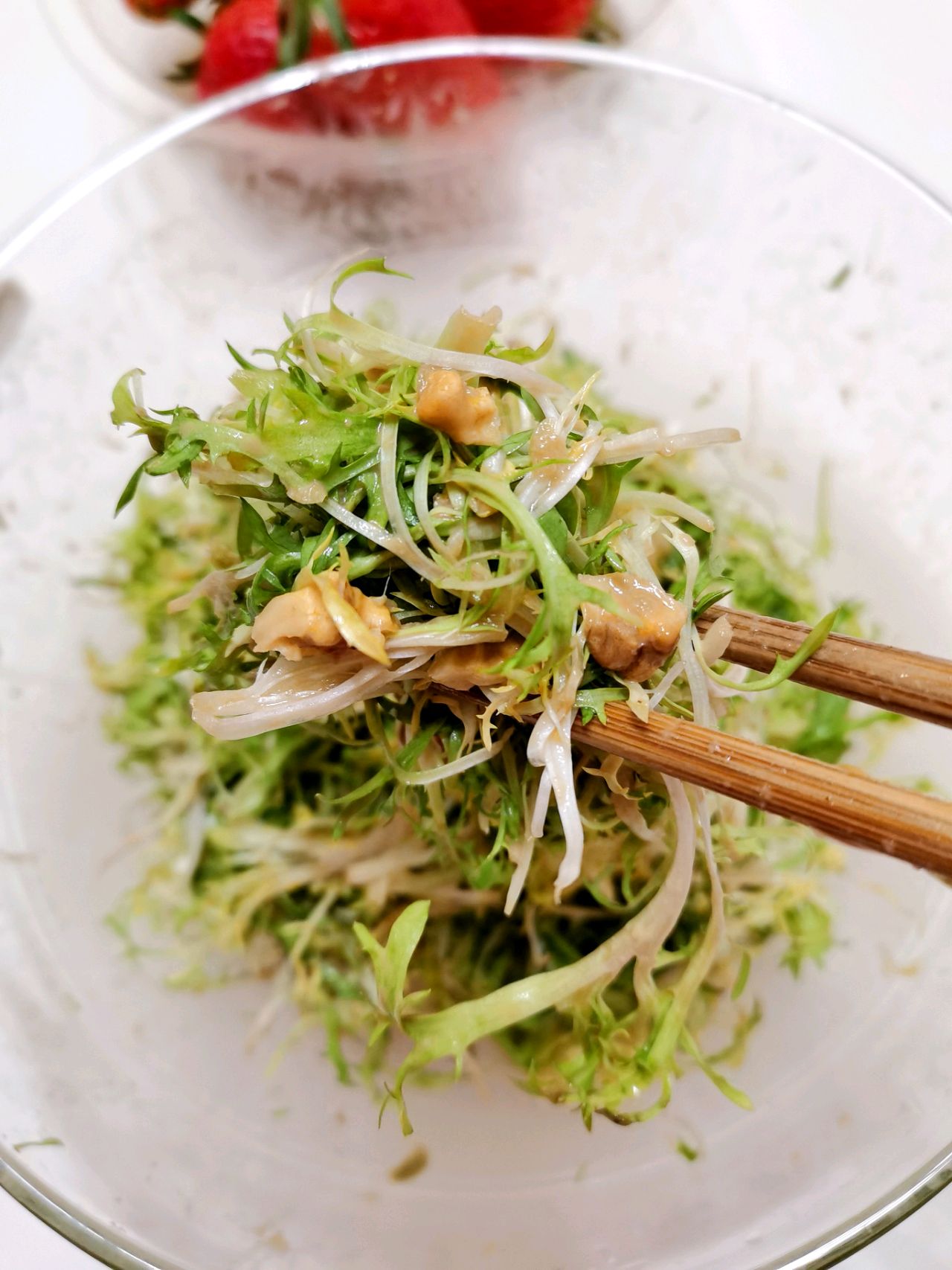 减肥瘦身的快手美食，凉拌苦菊