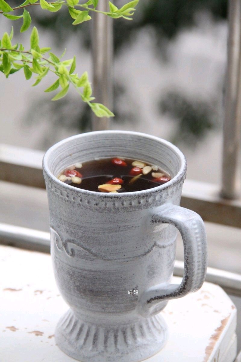 坚果红糖姜母茶