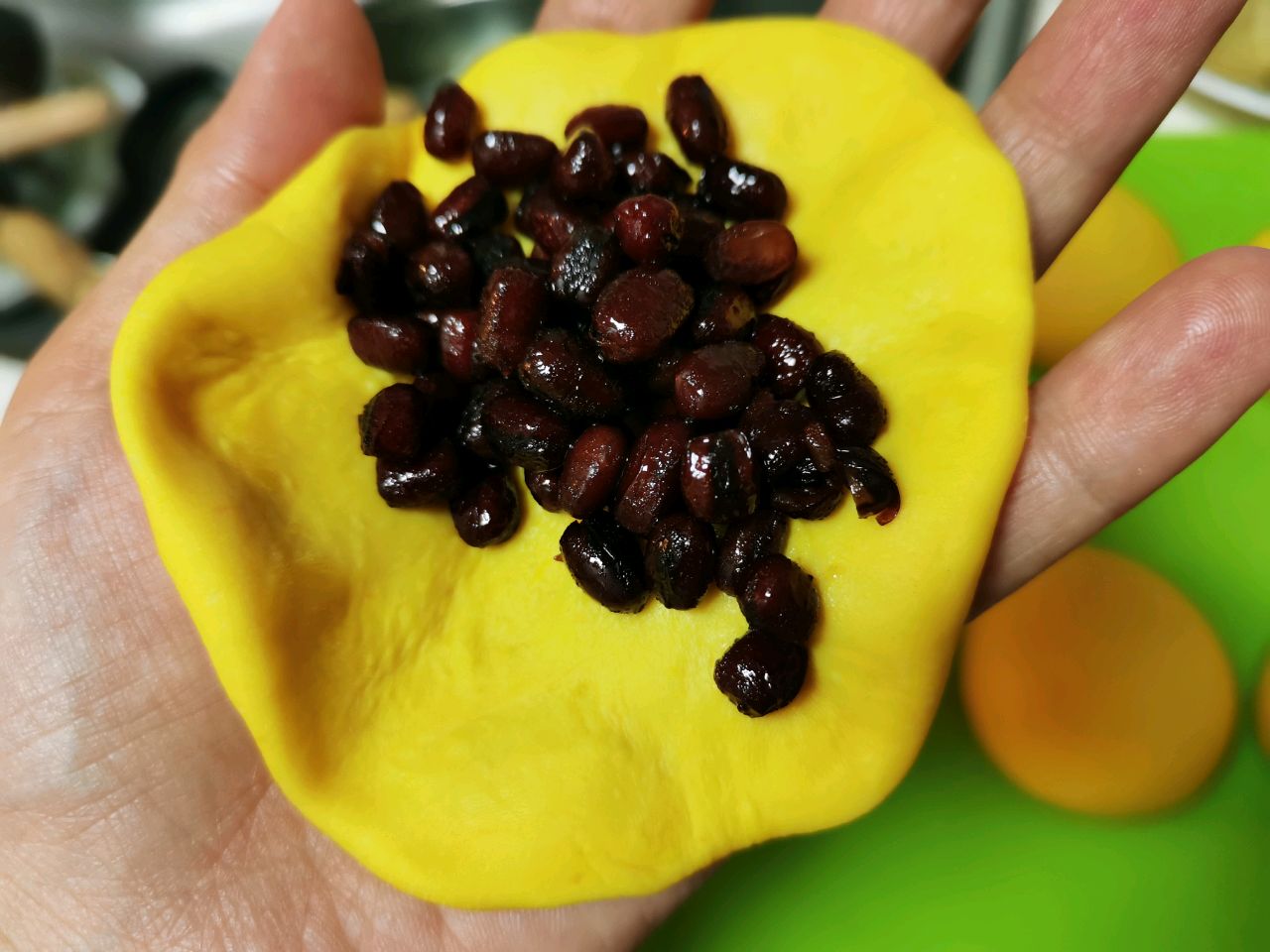 简简单单的美味——南瓜红豆卷