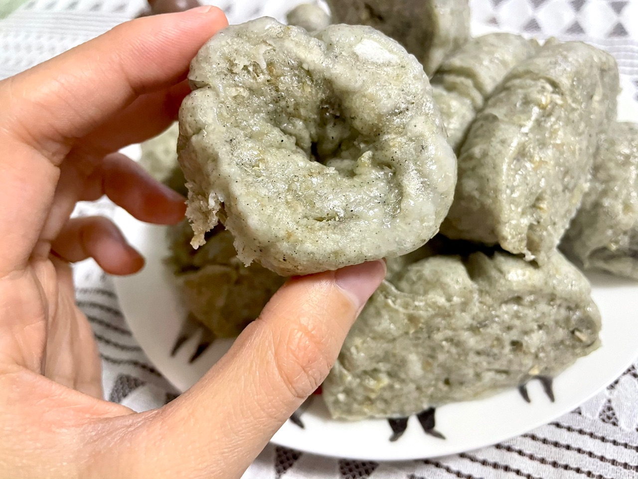 健康好吃的黑芝麻燕麦馒头