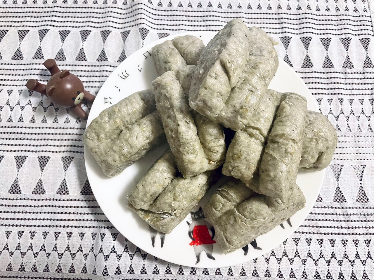 健康好吃的黑芝麻燕麦馒头