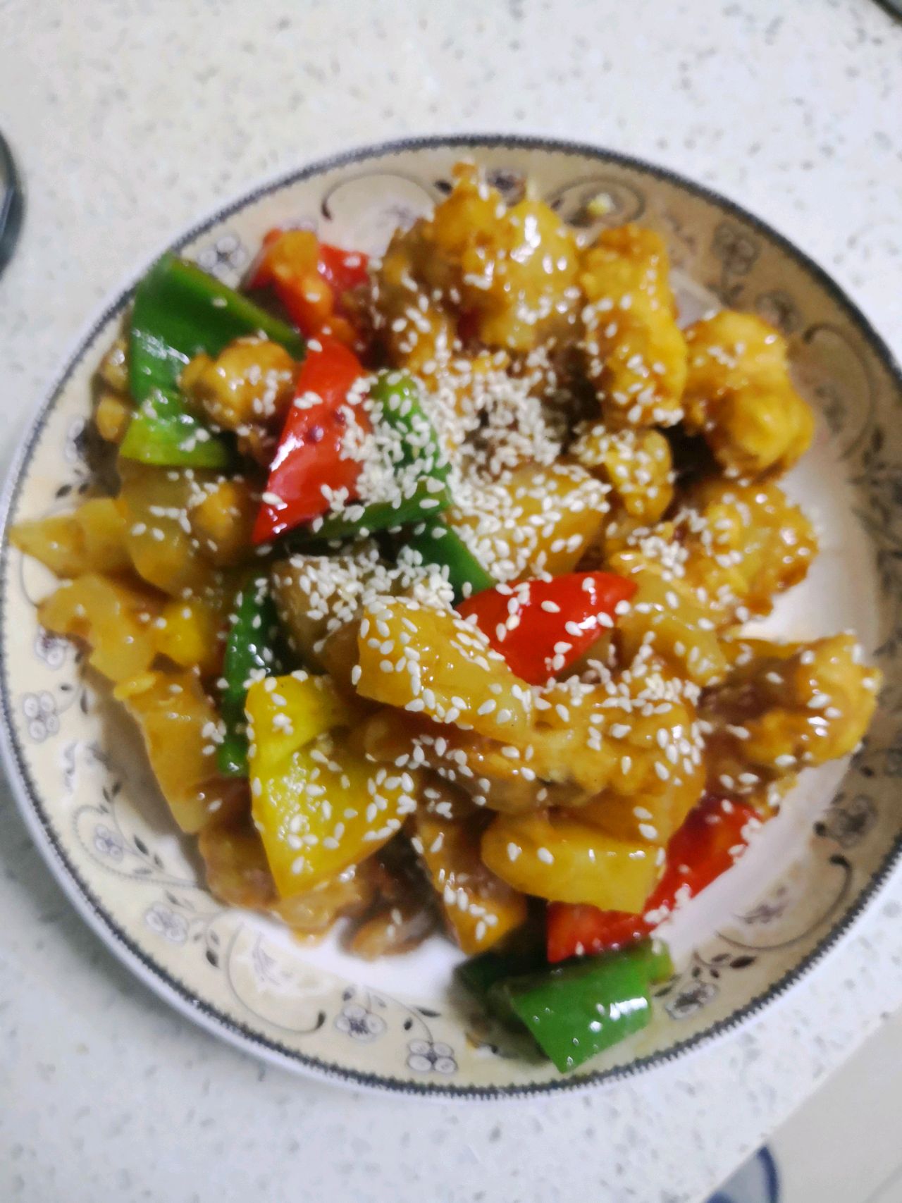 简易版菠萝咕咾肉