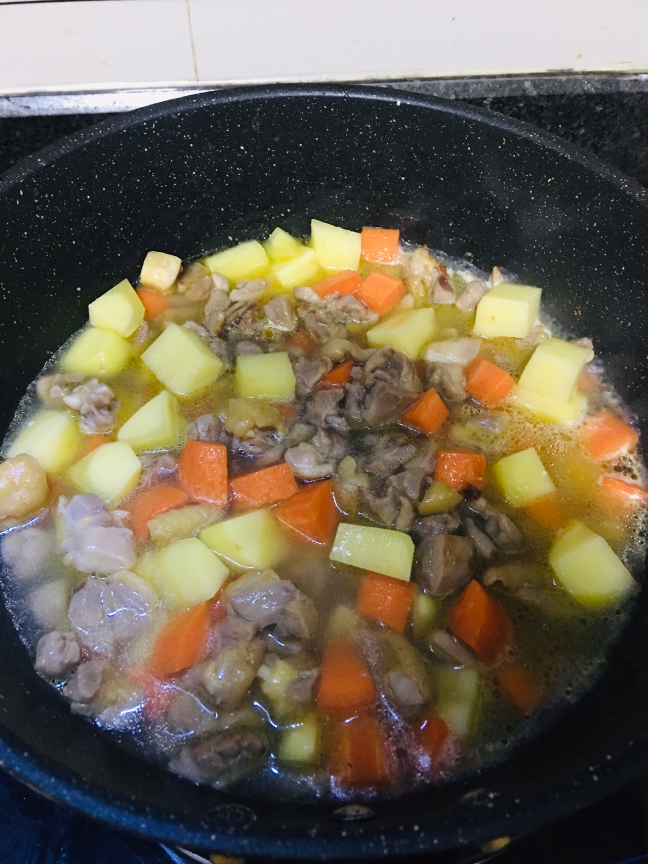 简易版的咖喱鸡肉盖饭