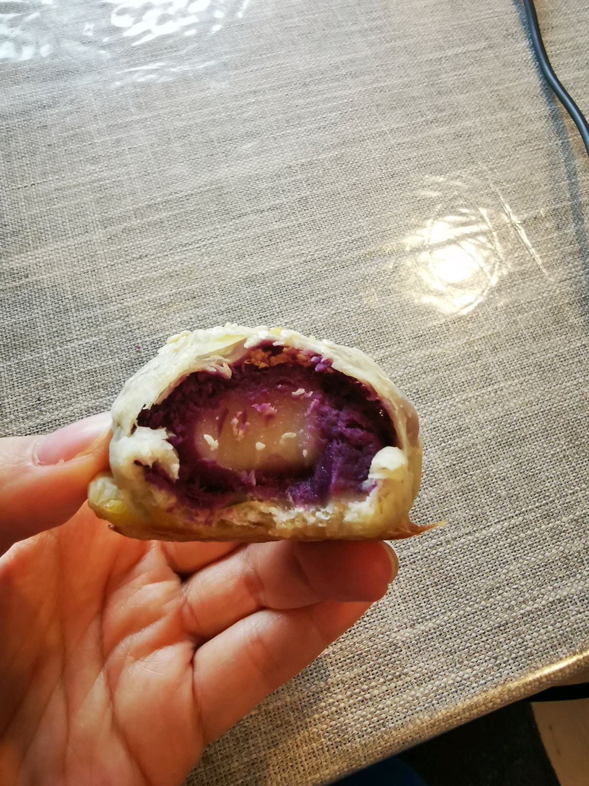 简易版麻薯紫薯酥