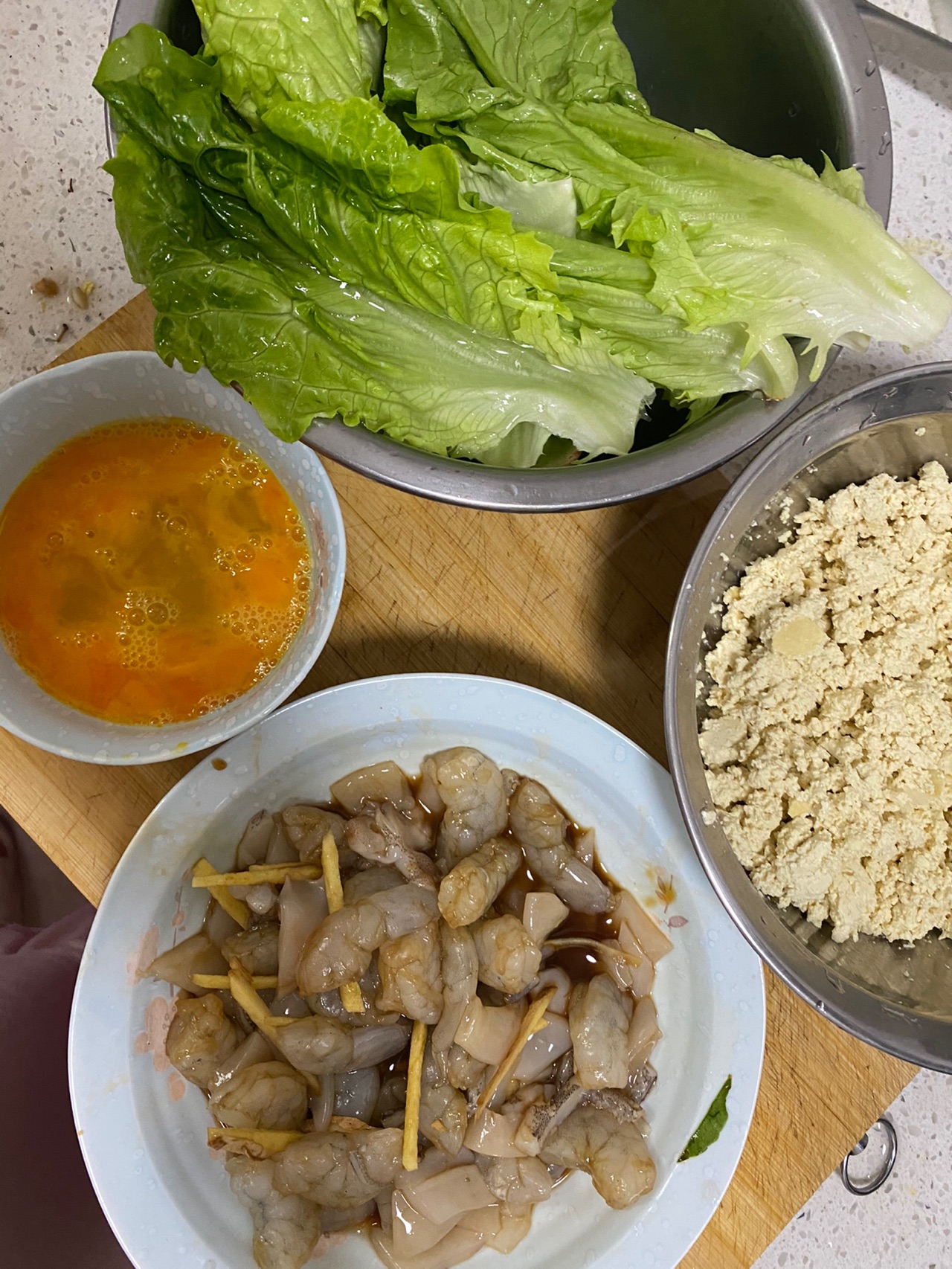 减脂版海鲜炒饭
