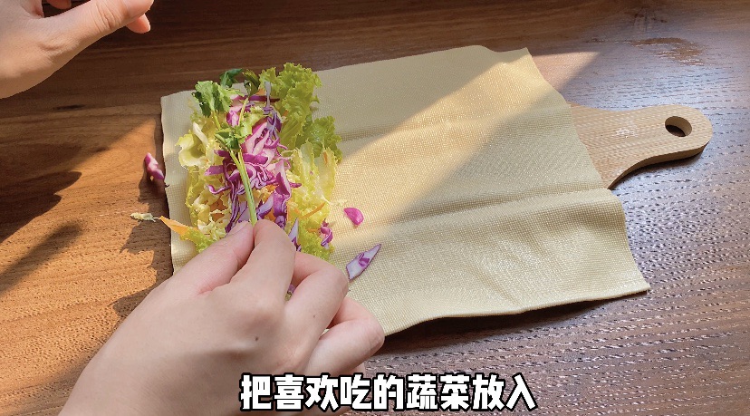 减脂餐｜豆皮卷菜