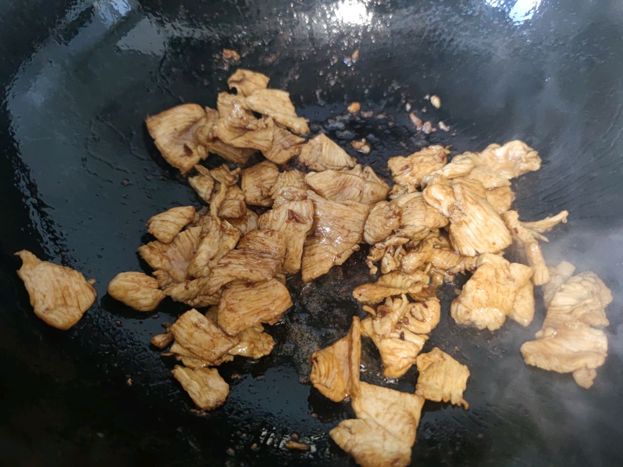 减脂餐：荷兰豆香菇炒肉片