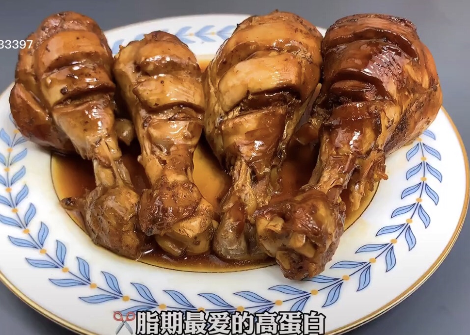 减脂餐：无油鸡腿