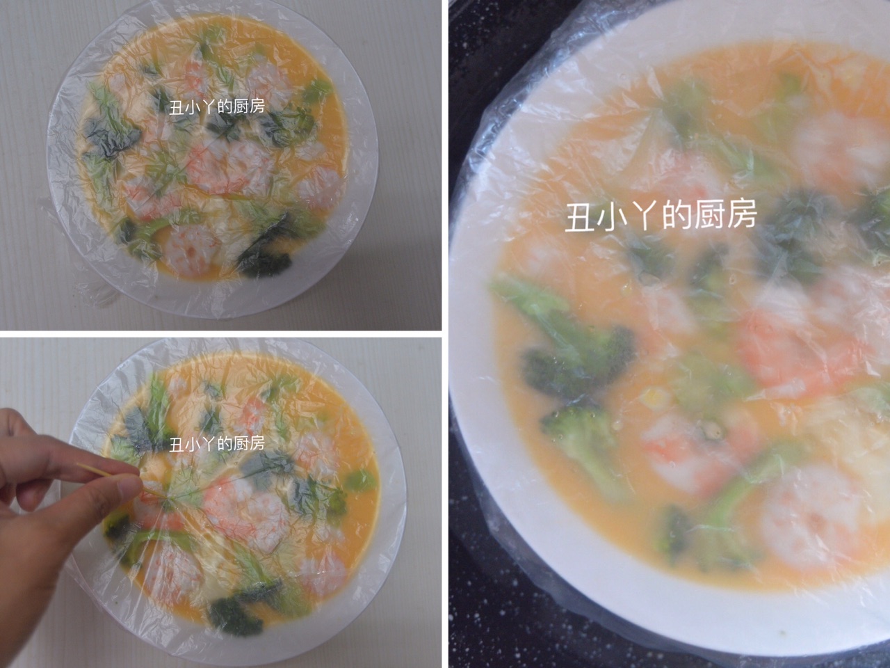 减脂餐｜西兰花虾仁豆腐蒸鸡蛋