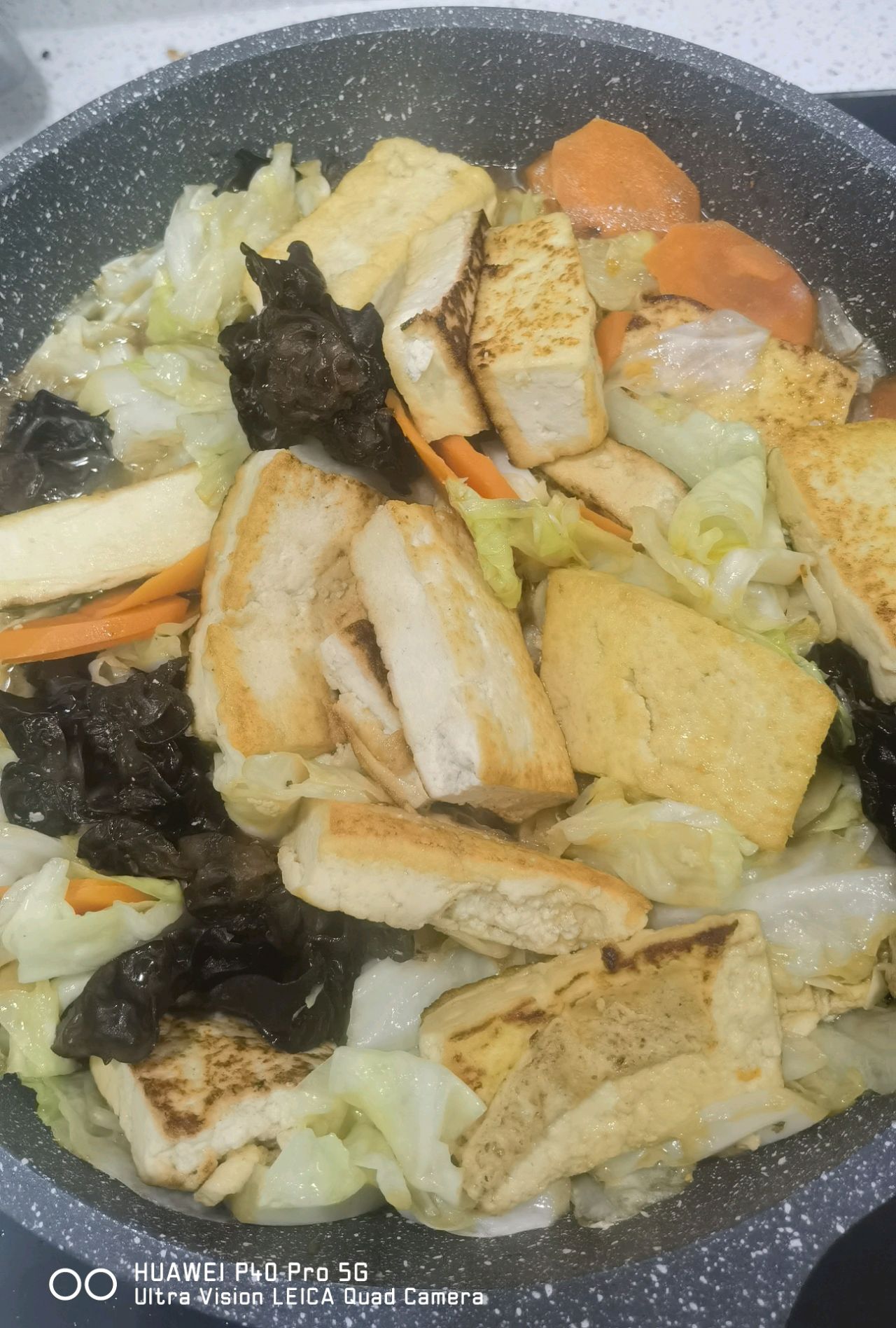 减脂餐～洋白菜豆腐