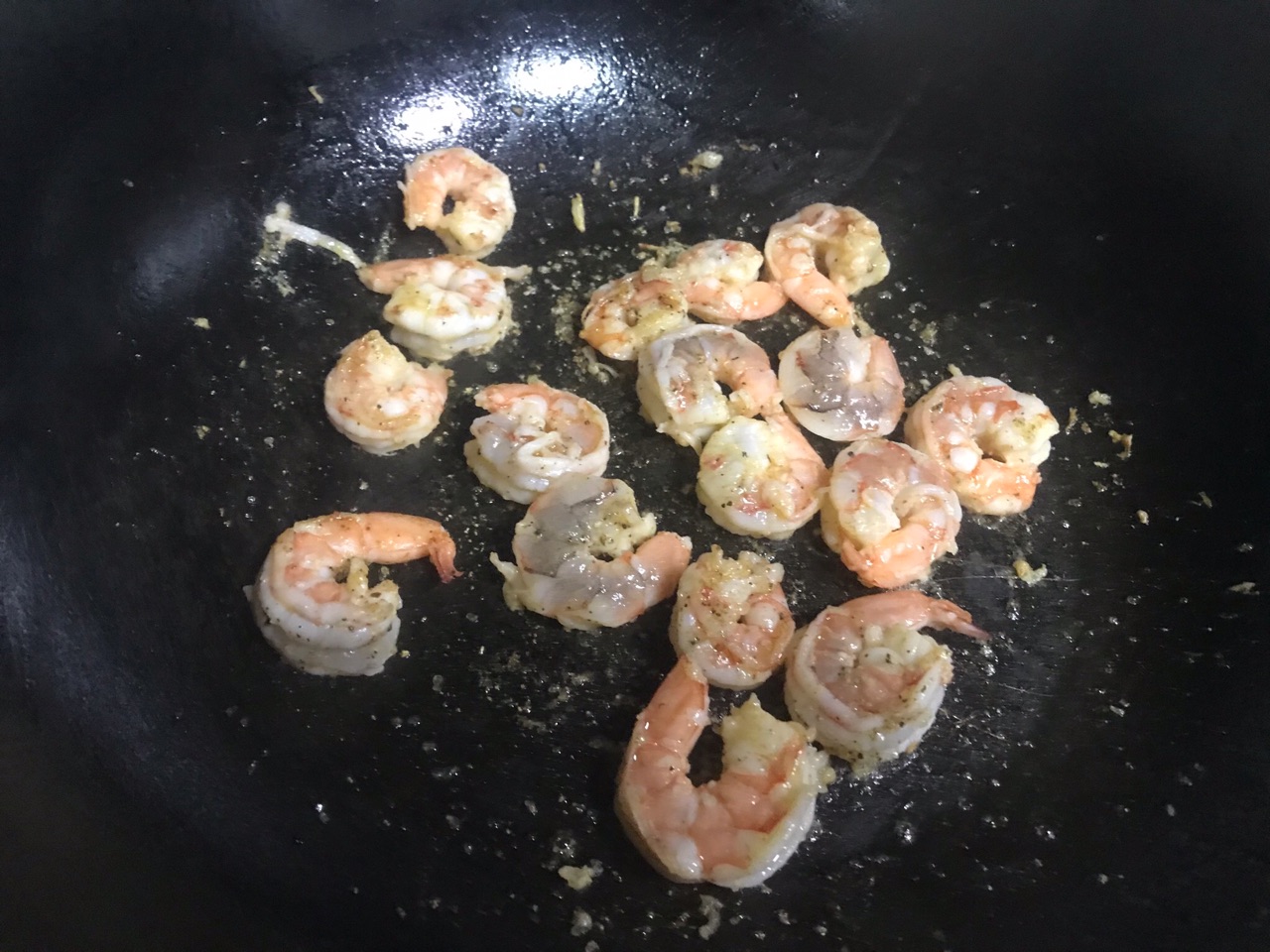减脂日常~茄汁虾仁意面