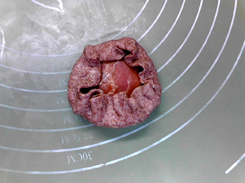 酱腿芝士黑全麦格子华夫饼