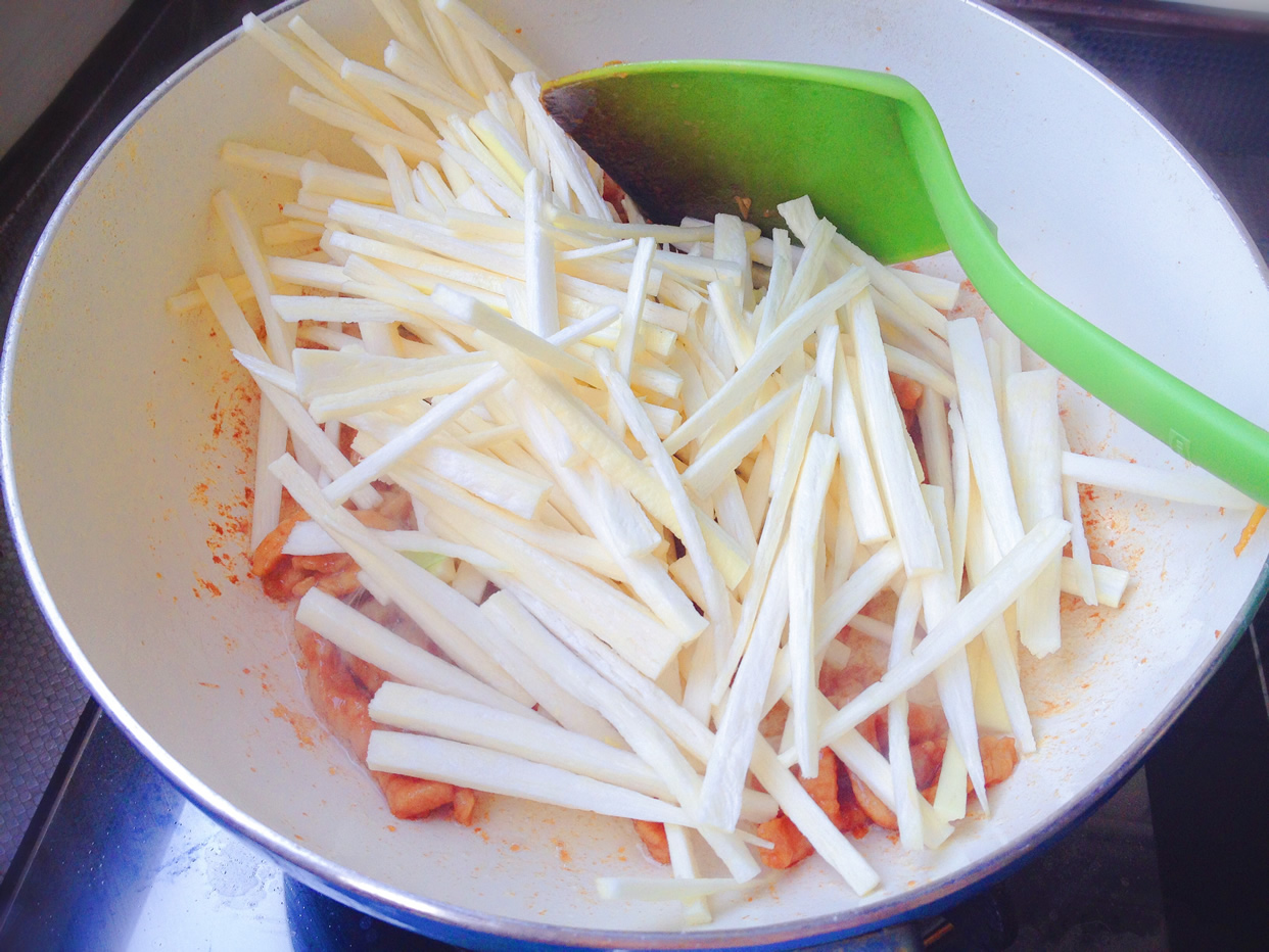 茭白炒肉丝