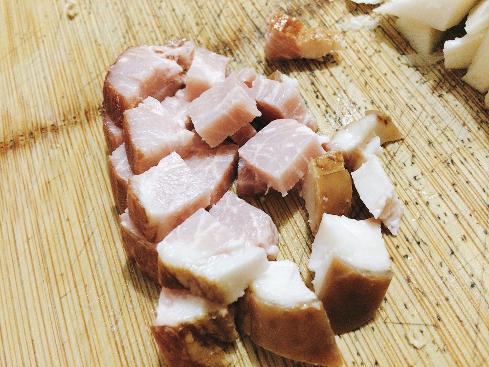 茭白酱焖毛豆仁