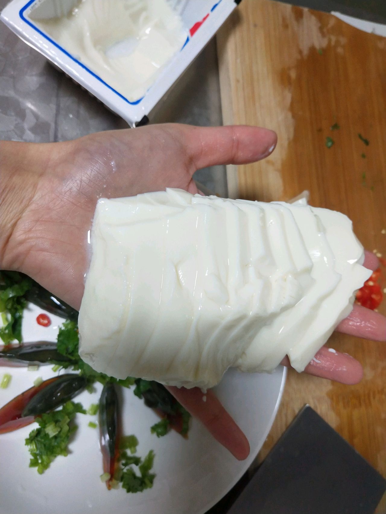 搅拌肉酯豆腐