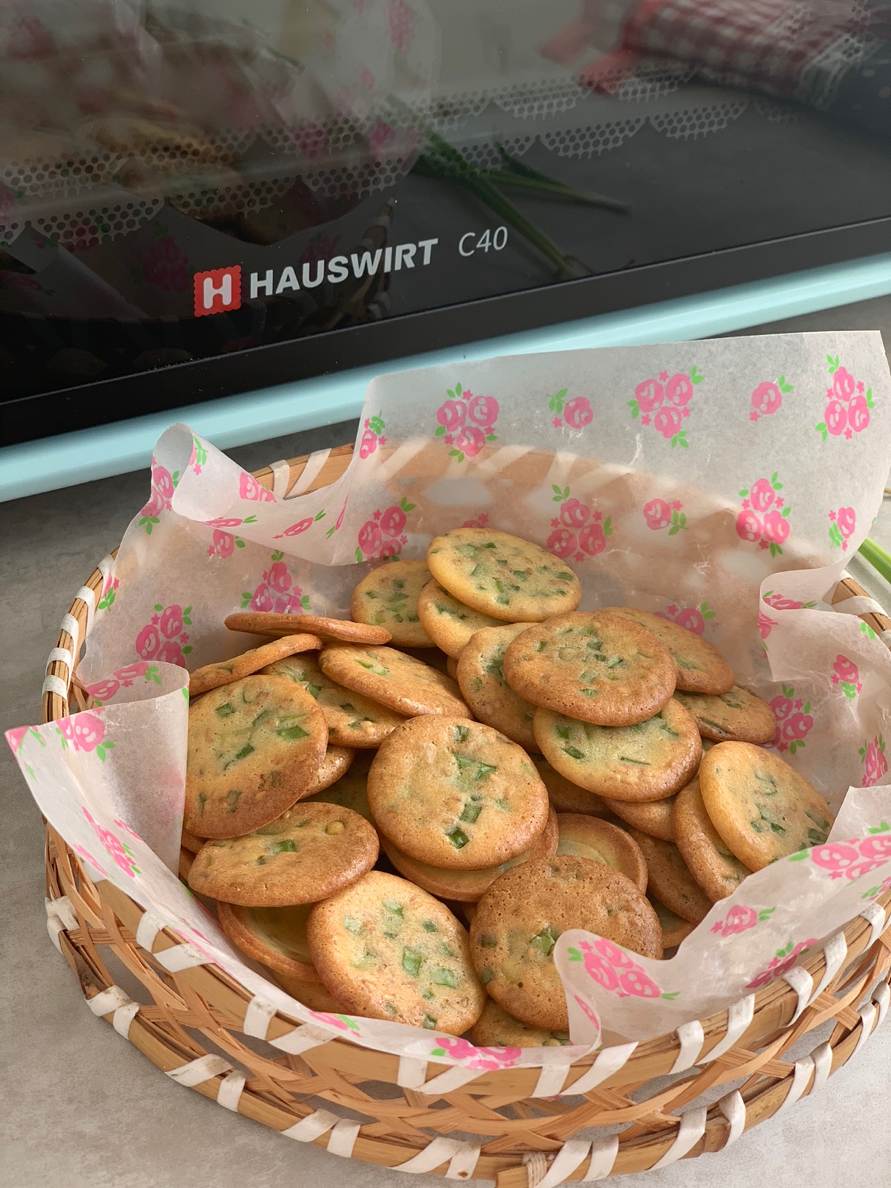 搅搅拌拌就成功‼️香葱薄脆饼干