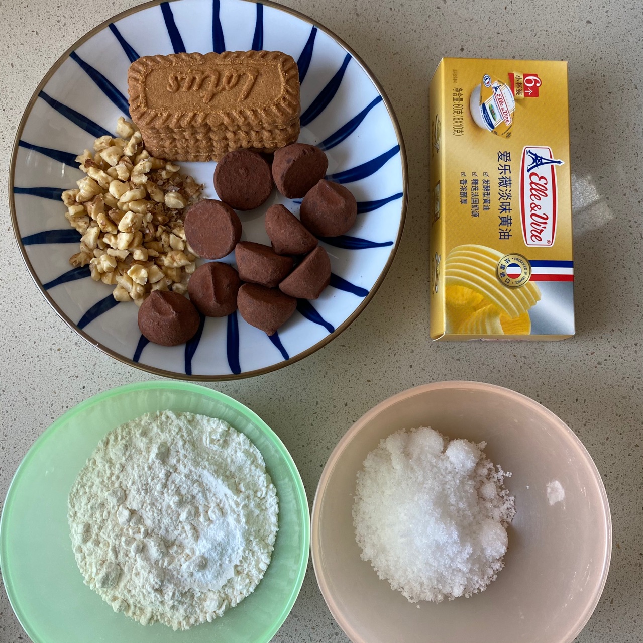 焦糖饼干布朗尼