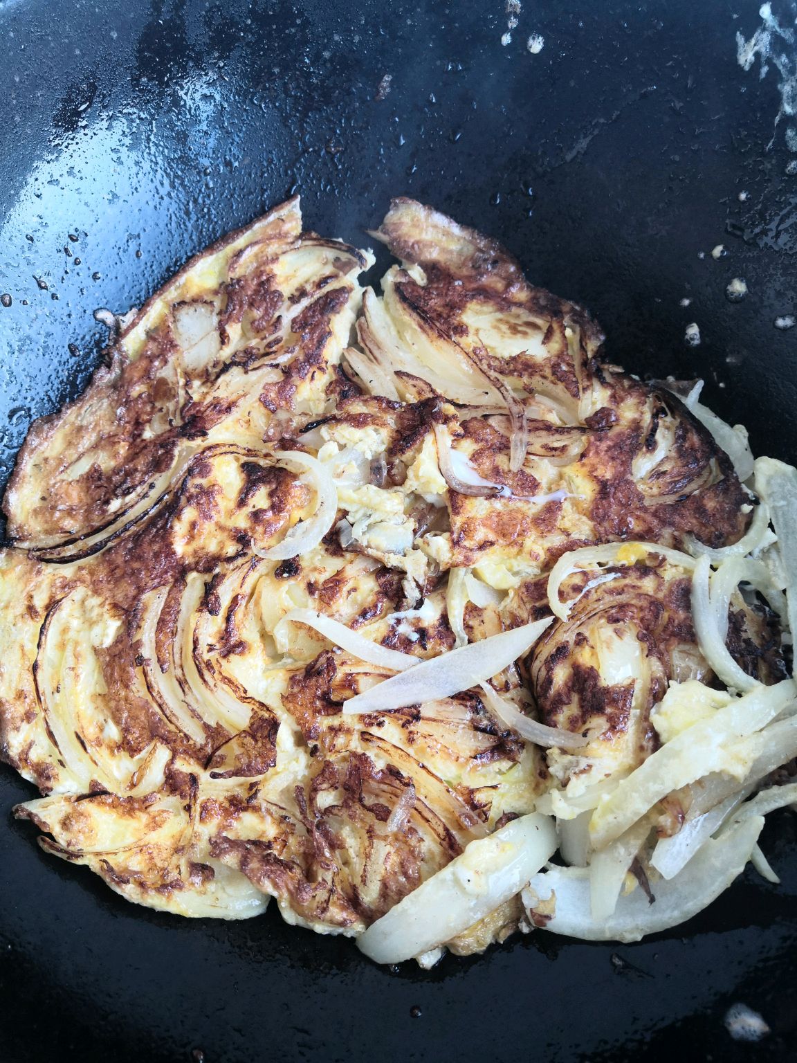 焦香圆葱煎鸡蛋