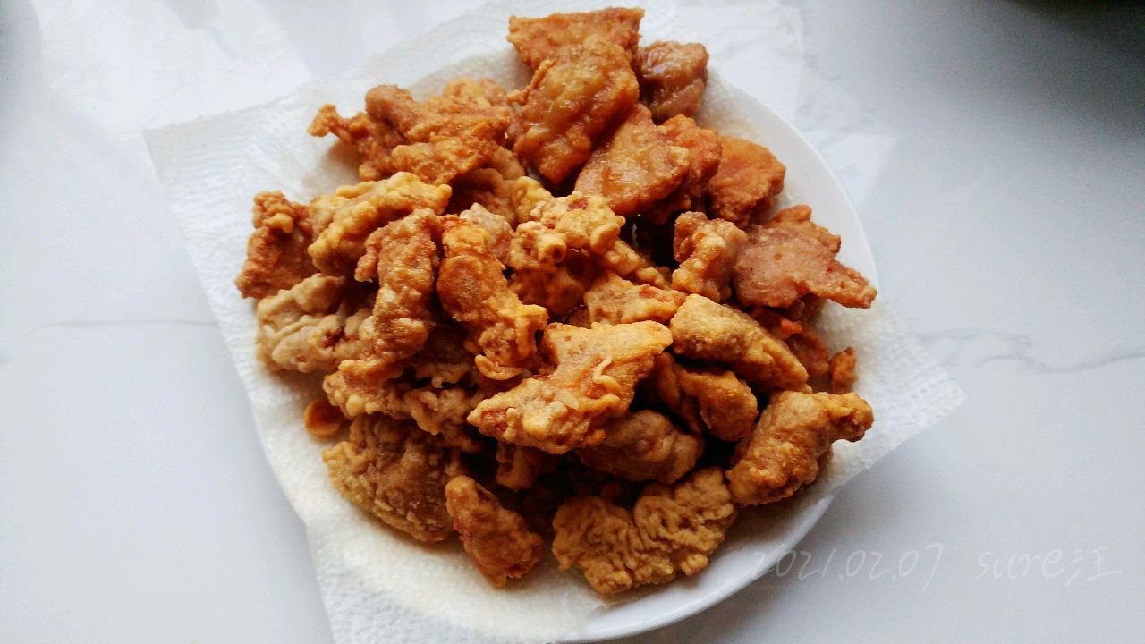 椒盐薯粉炸酥肉