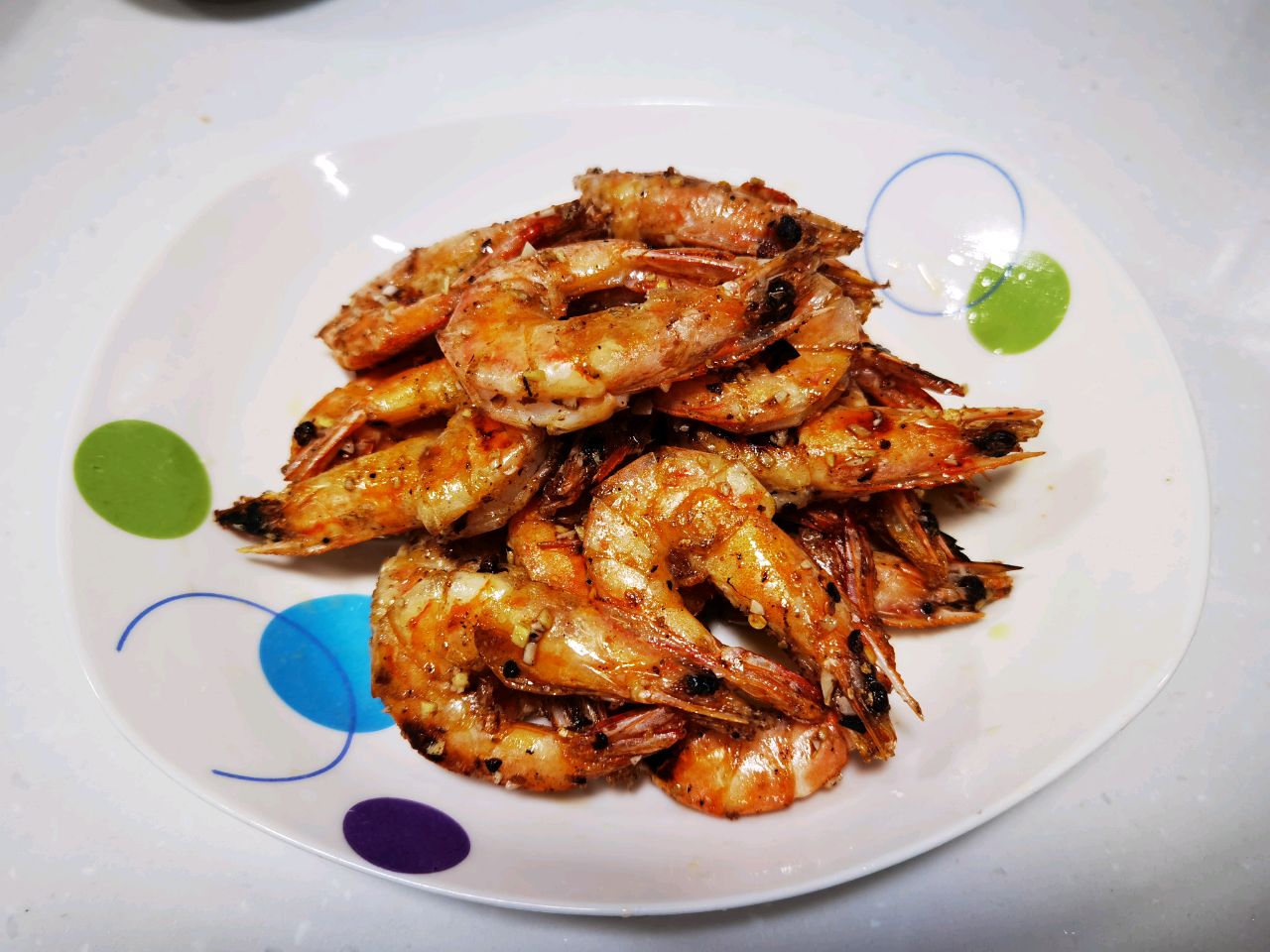 椒盐虾，附椒盐制作