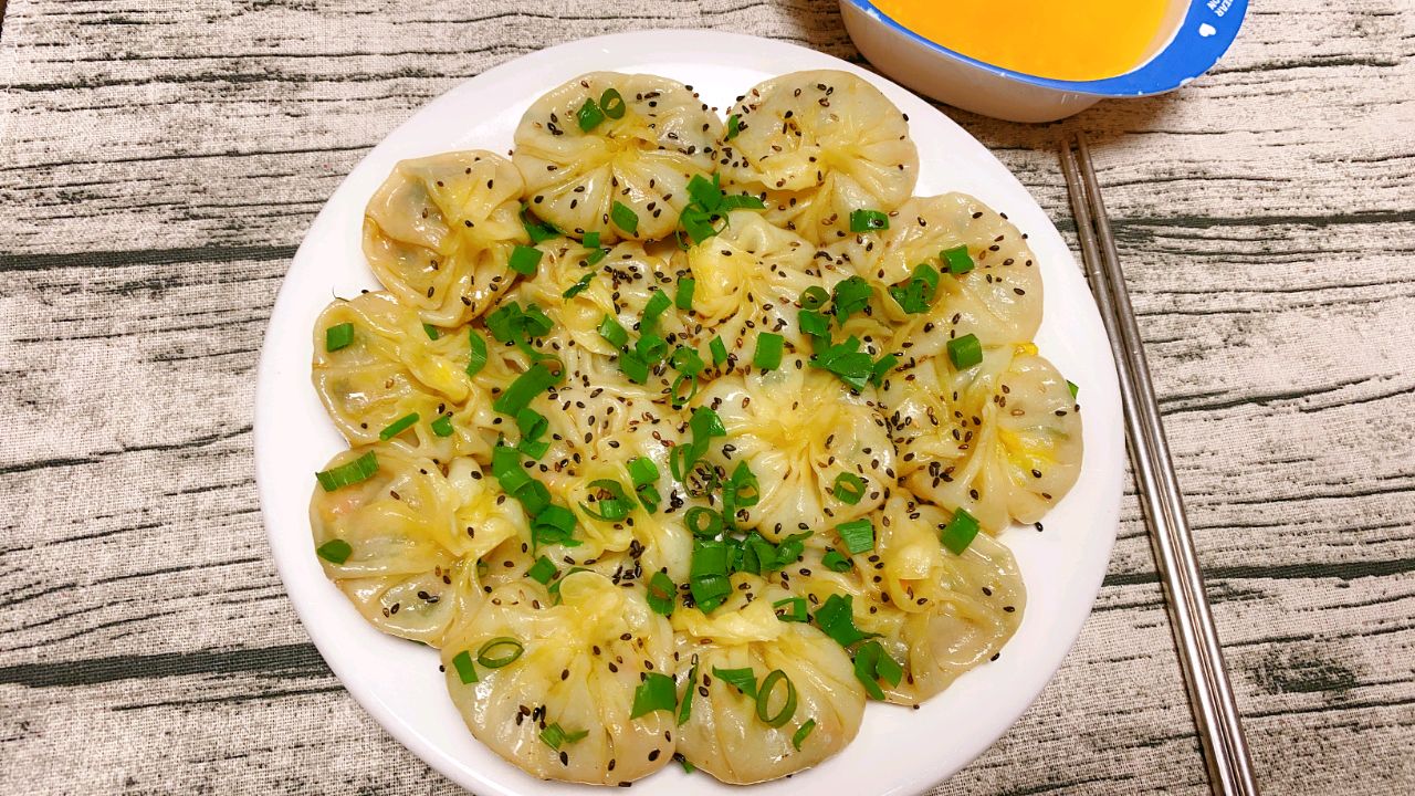 饺子皮版牛肉水煎包