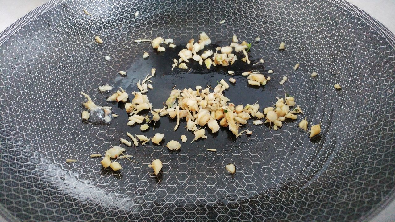 芥辣油煎荠菜蛋