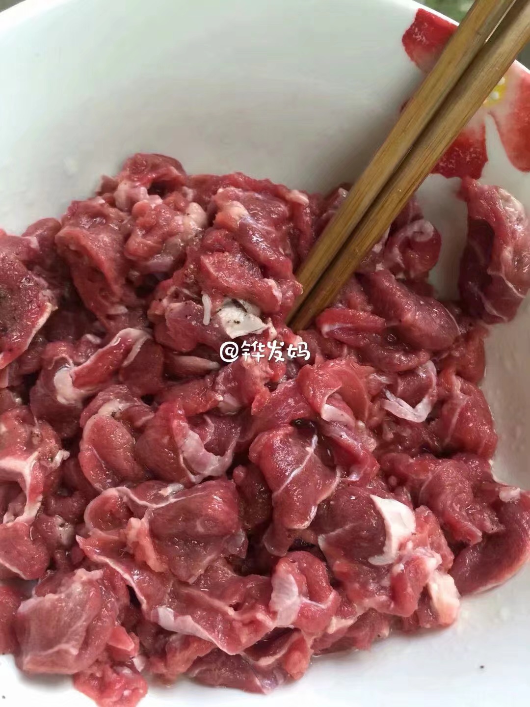 芥兰酸菜牛肉饭